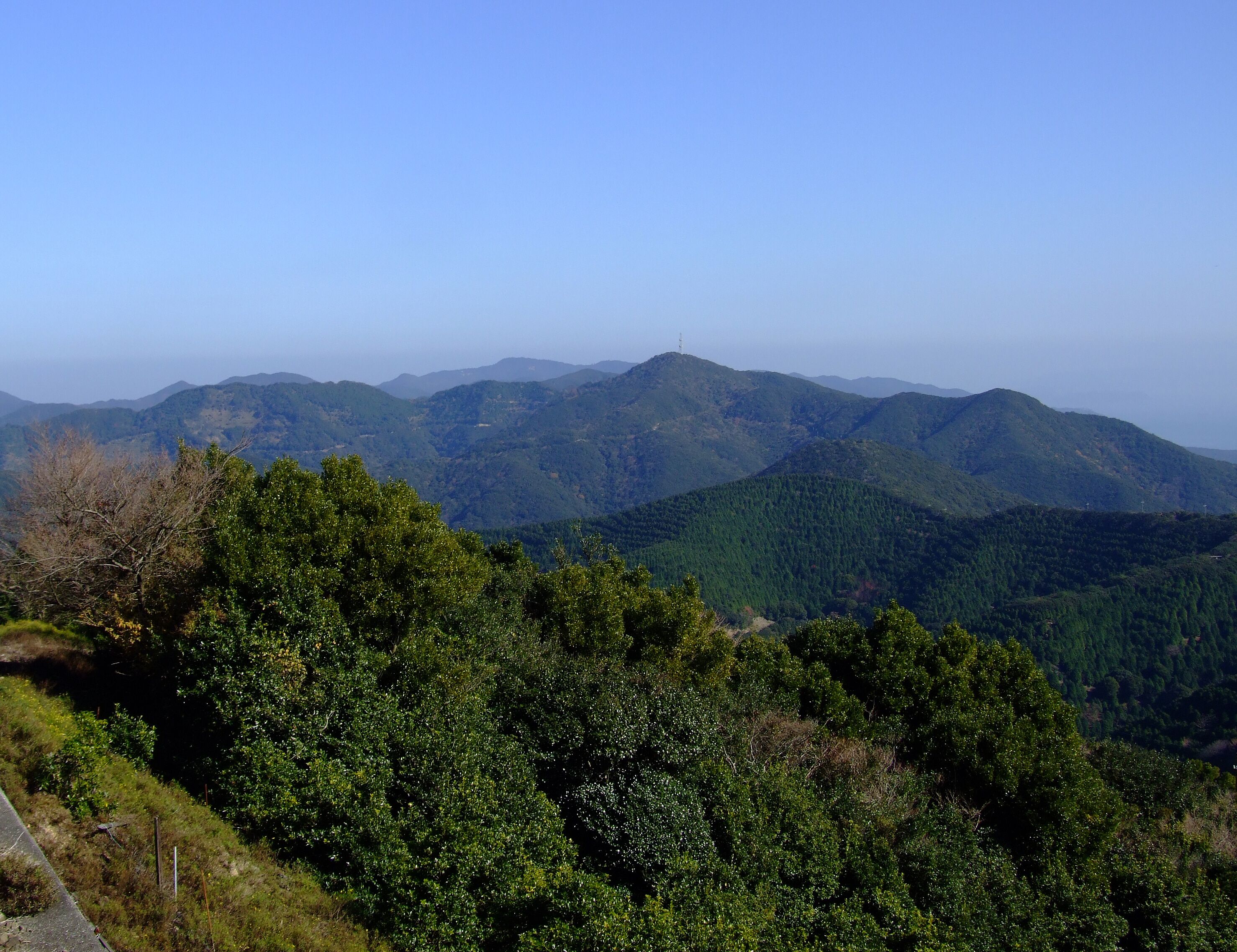 Yuzuruha Mountains on the Awaji Island in Hyogo Prefecture, Japan