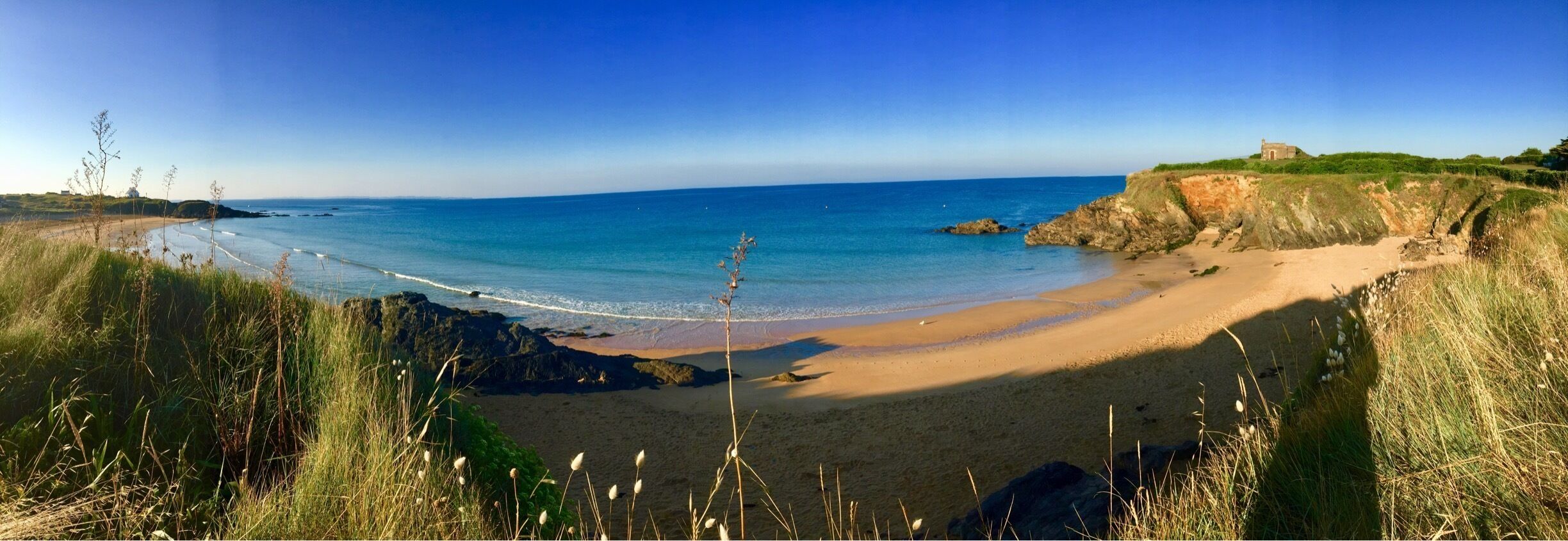 The three beaches here get very busy in summertime but are beautiful early in the morning before the crowds arrive. 