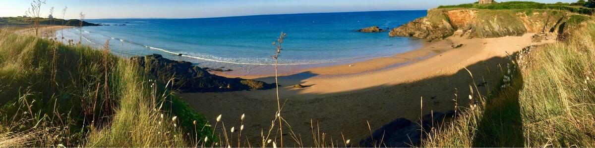 The three beaches here get very busy in summertime but are beautiful early in the morning before the crowds arrive.