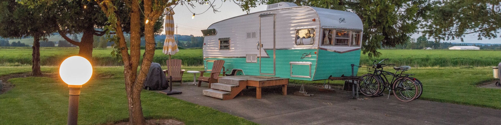 By far the coolest place we have ever stayed. The Vintages trailer park in Dayton Oregon is a campground where you can stay in old vintage trailers that have been restored. See more of my work at www.tmcewenphotography.com