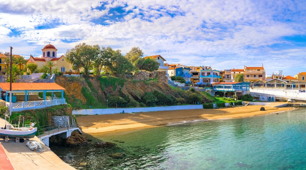 Traditional coastal village of Panormo, Rethimno, Crete, Greece.