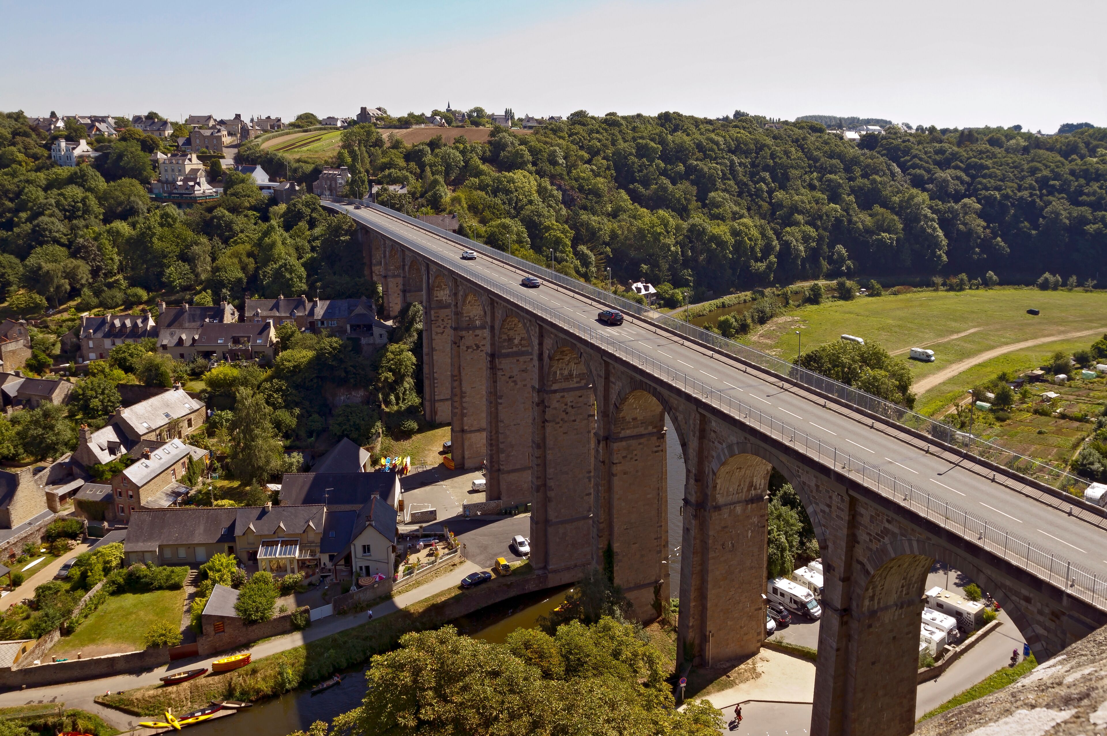 The Viaduc de Lanvallay, Dinan, France