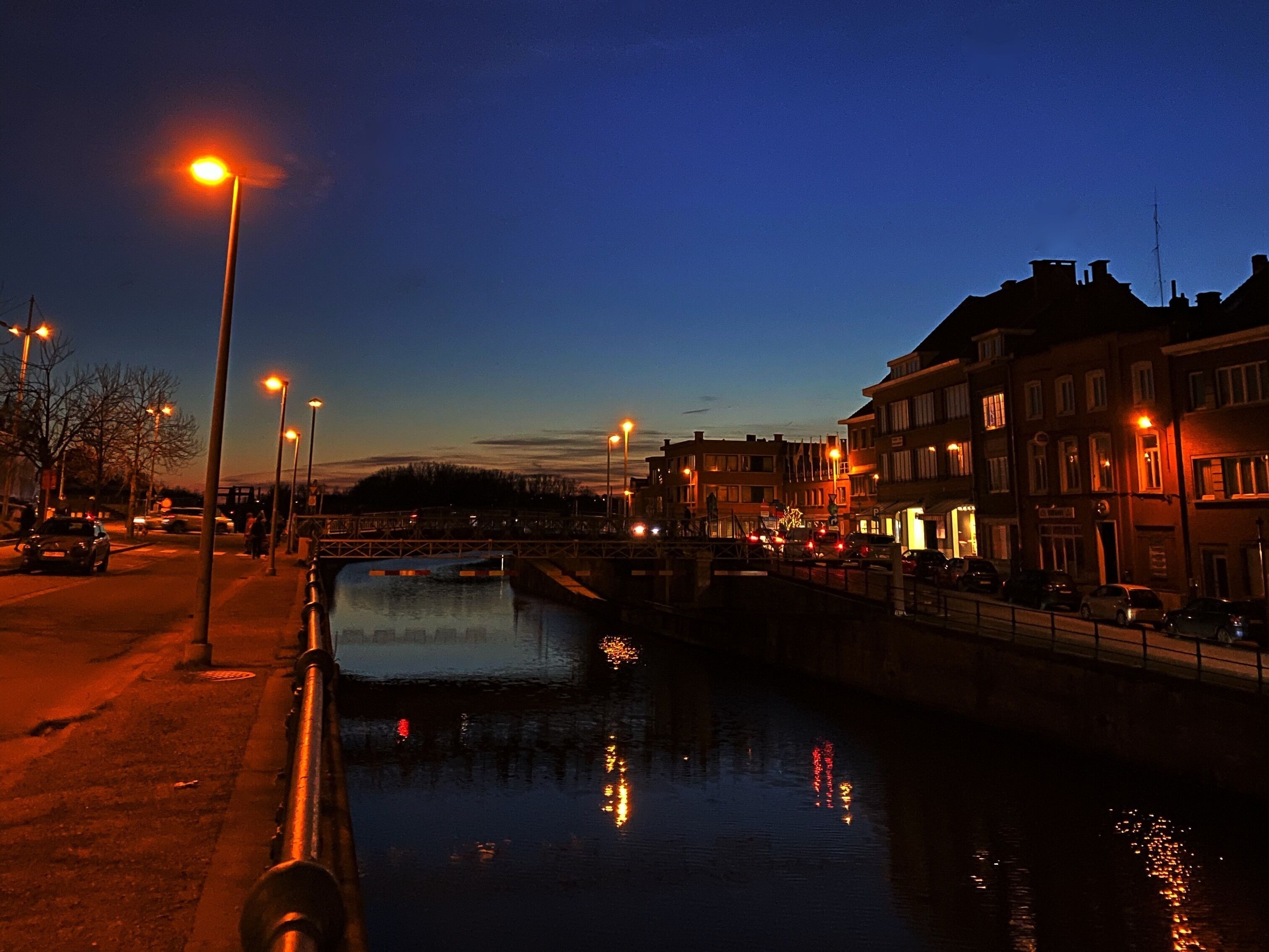 When the blue sky is getting lost at dusk January 6, 2020