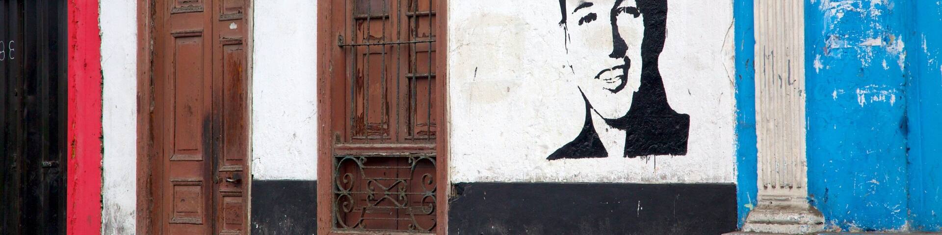 Punta Hermosa featuring outdoor art, heritage architecture and a house