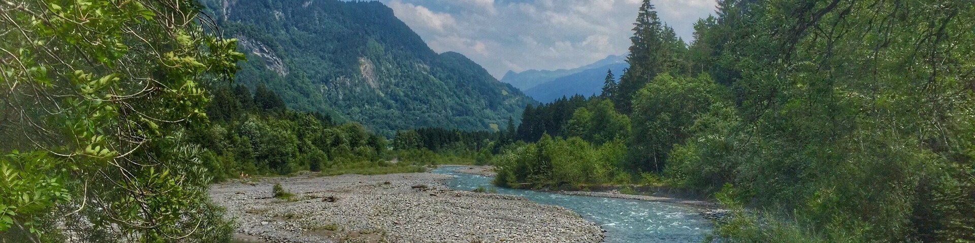 Mountain river in Klostertal,Vorarlberg,Austria
