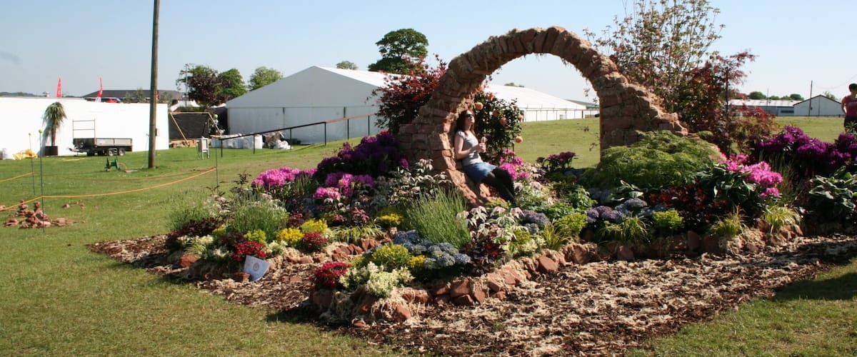 Arch at Ingilston flower show.