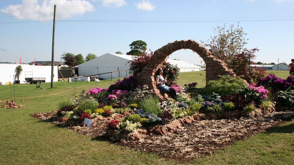 Arch at Ingilston flower show.