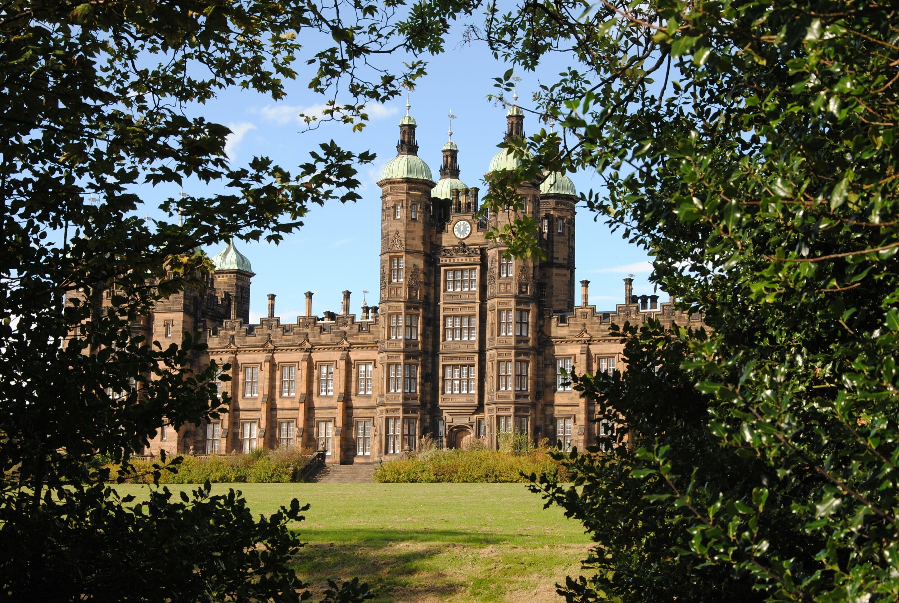 Donaldson's Hospital Building (former Edinburgh Donaldson's School for the deaf; after 2008 the building was converted to luxury apartments), Edinburgh, Scotland.