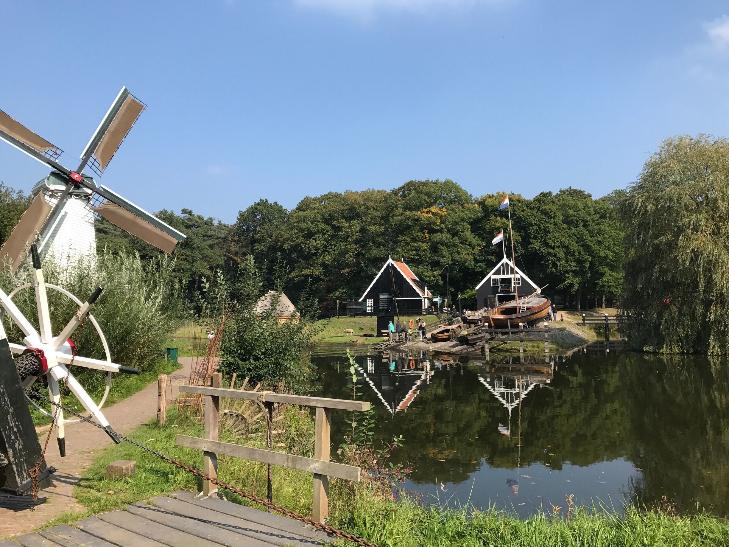 Typical Dutch historic residence and mill in the open air museum.

Open air museum, Arnhem - the Netherlands 🇳🇱