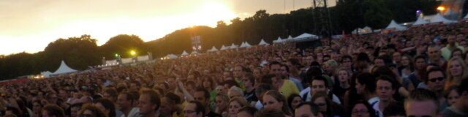 An amazing crowd for the Red Hot Chili Peppers concert June 28, 2012. The venue is a huge outdoor theatre - about an hour train from Amsterdam.