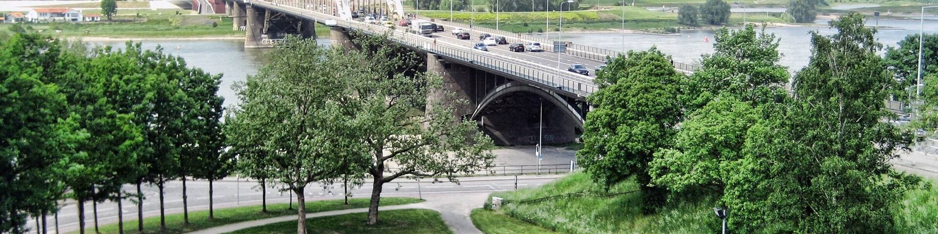 View overlooking the Waal Bridge in Nijmegen, Netherlands. #BVStrove