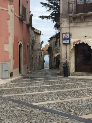 A little town perched up in the Calabrian mountains. So quiet and peaceful.