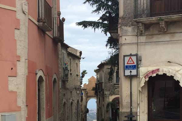 A little town perched up in the Calabrian mountains. So quiet and peaceful.