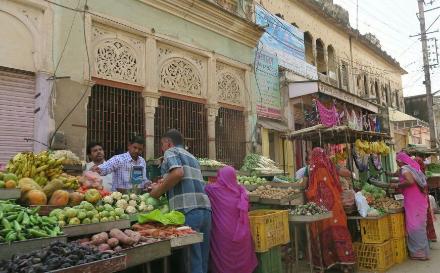 We stopped here only for a minute driving from Bikaner to Amritsar. I love the colors of Rajasthan.