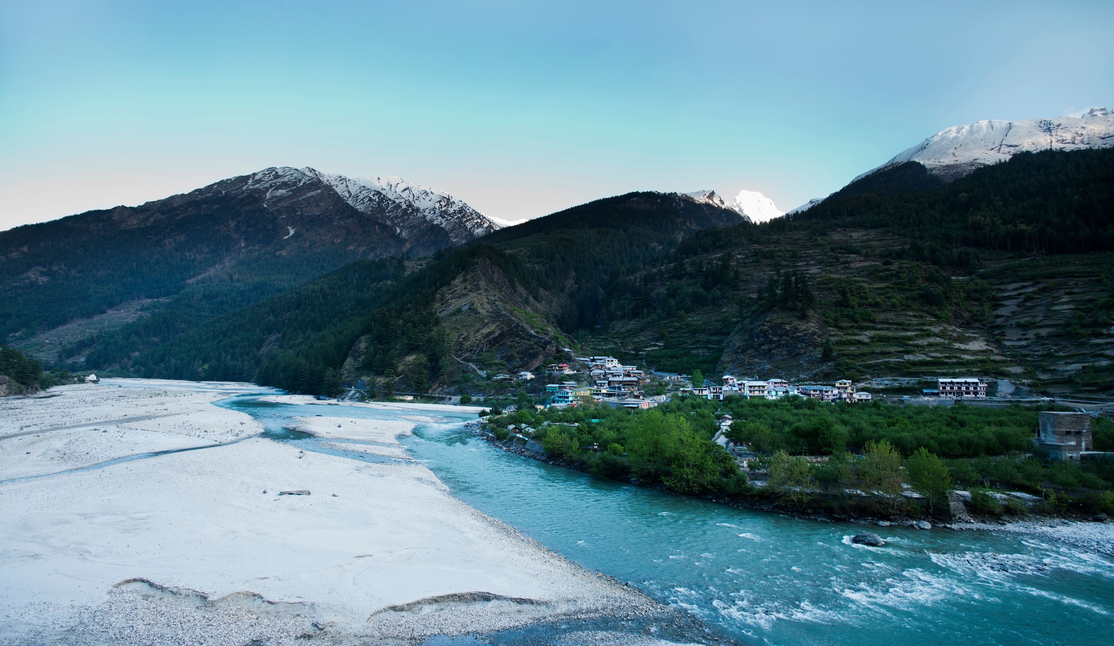 Bhagirathi River at Gangotri, Uttarkashi District, Uttarakhand,