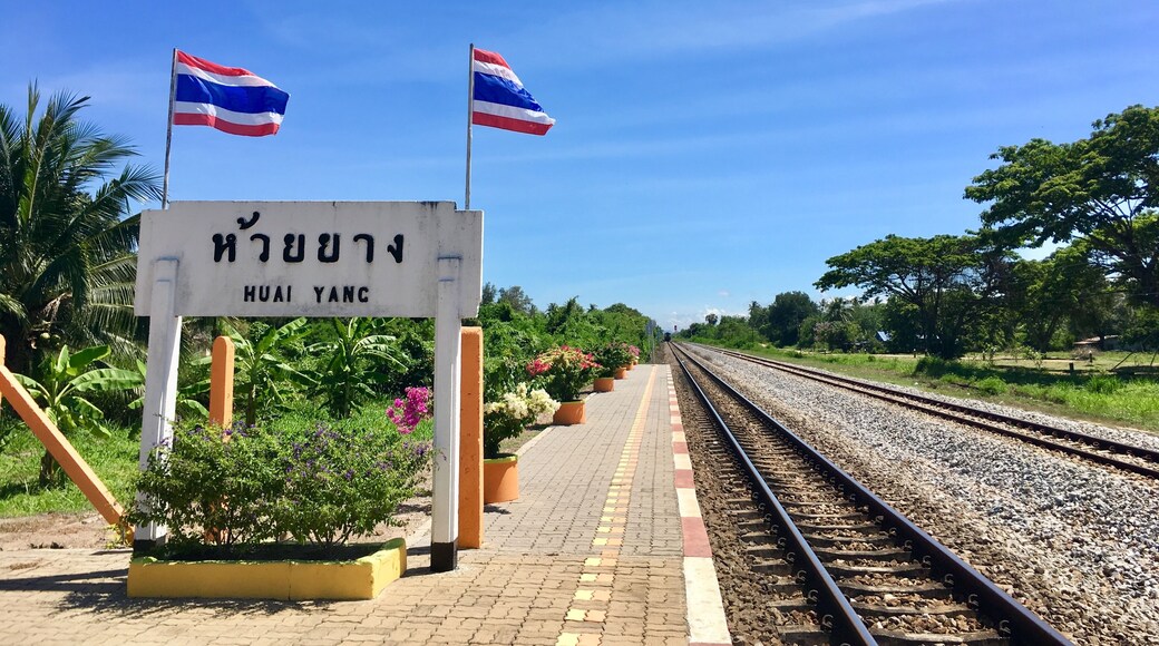 Huai Yang train station, local transportation in Prachuap Khiri Khan province, Thailand