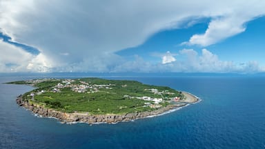Aerial view of Xiao Liuqiu island in Taiwan