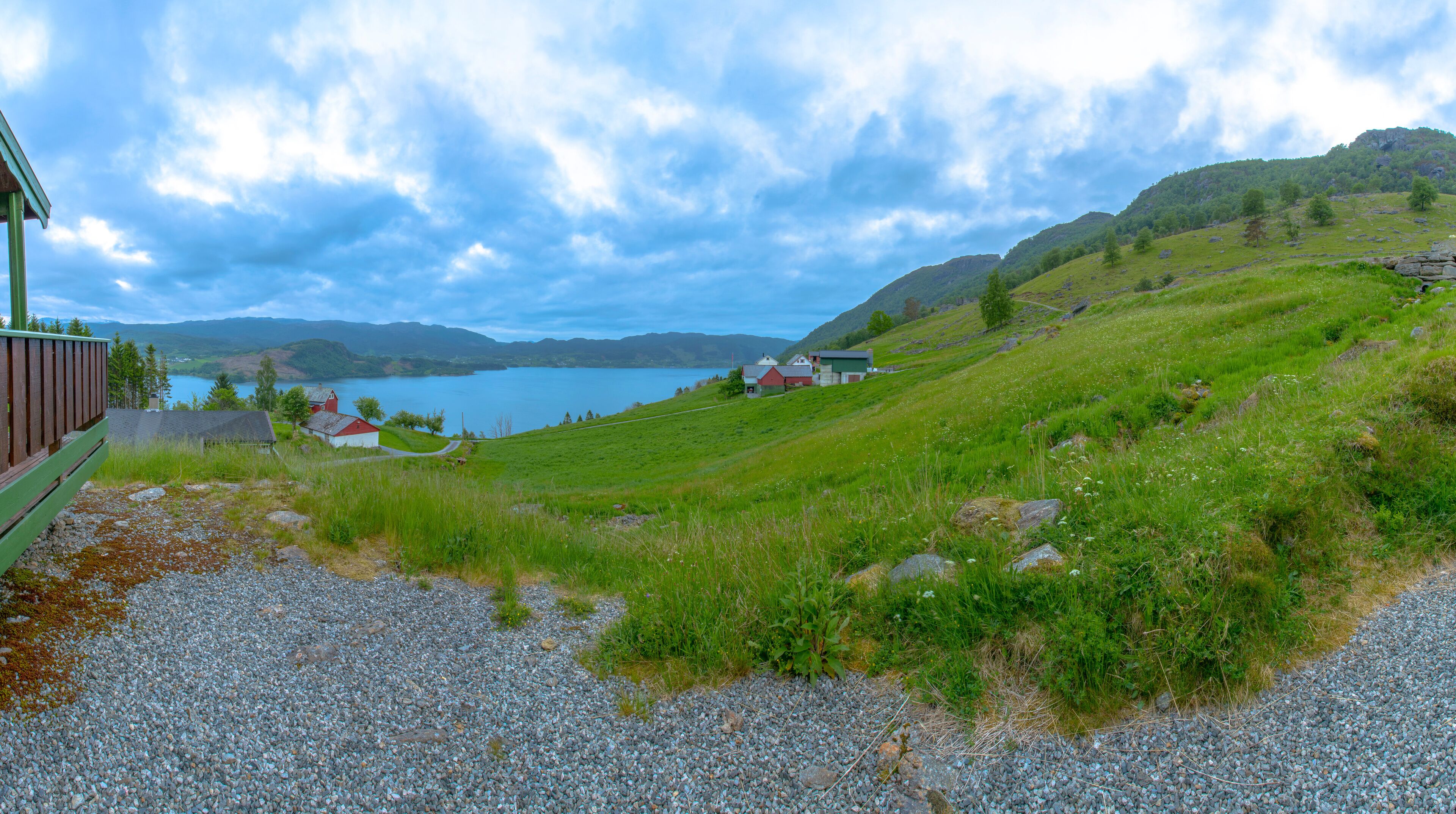 Panorama of beautiful Norway scenery