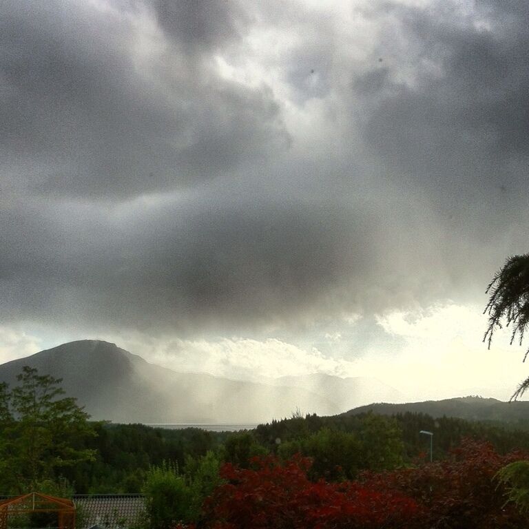 #norway #rain #clouds #sun #scenery