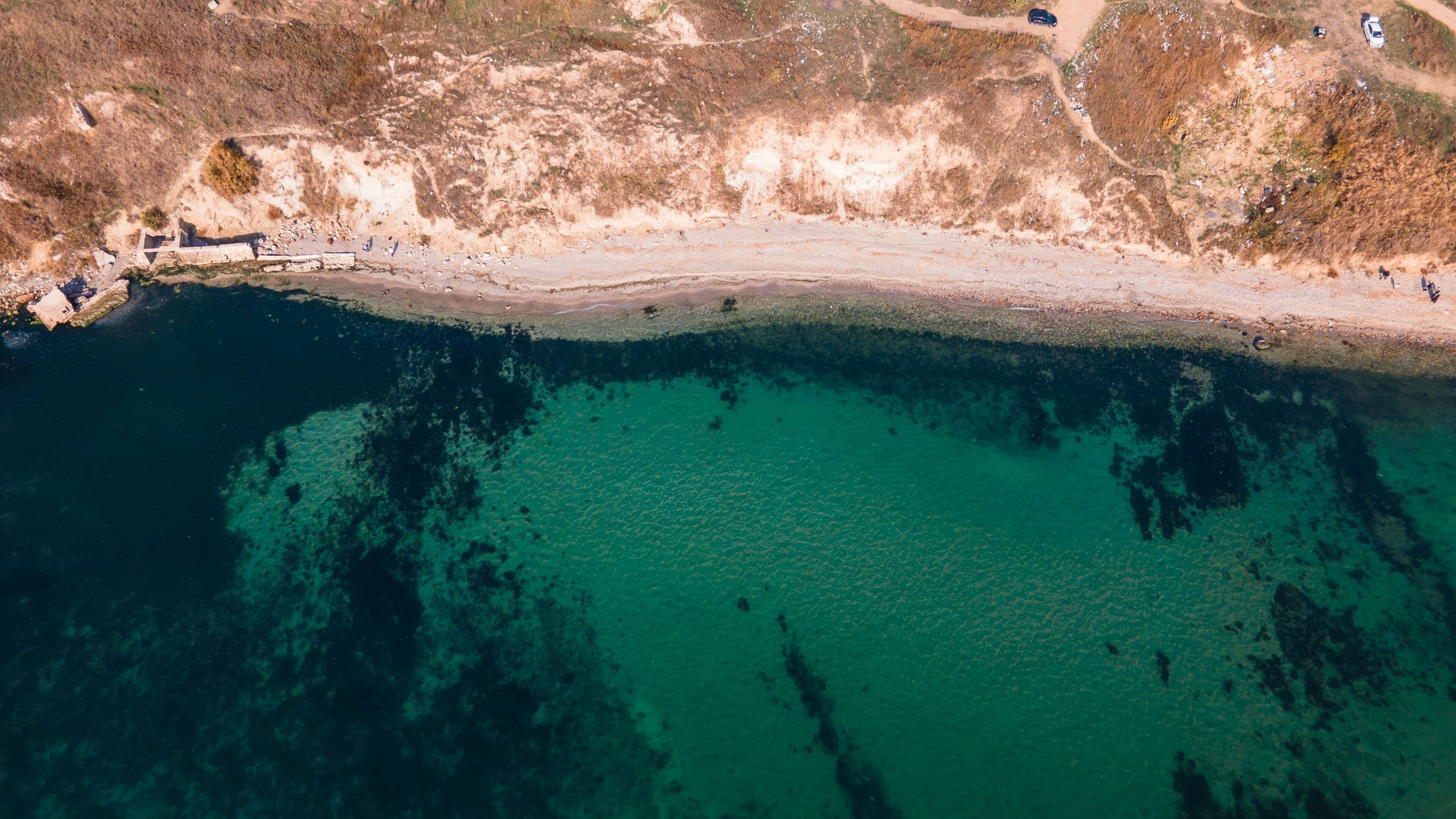 Tranquil seascape featuring a picturesque body of water on the Beylikduzu coast in Istanbul, Turkey