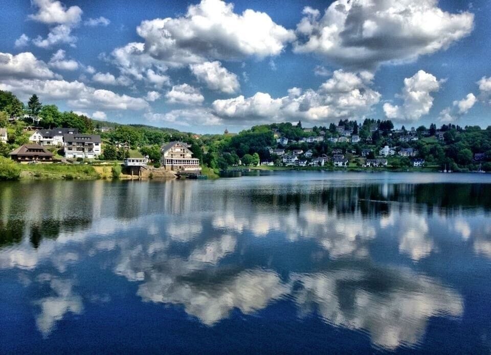 Rurberg in the Eifel region in Germany

#Blue