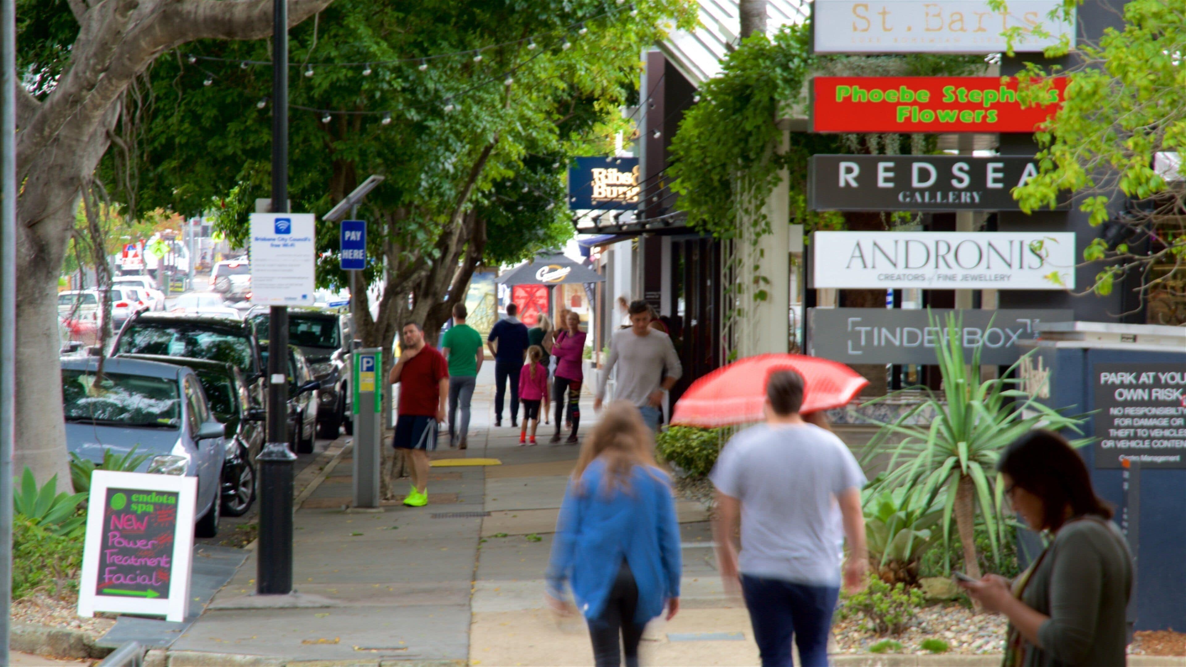 Fortitude Valley as well as a small group of people