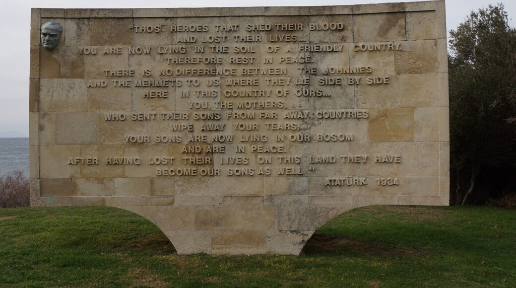 Ataturk bestows the title of hero and the honour of being treated as sons of Turkey on the fallen ANZAC soldiers. He was there in the Gallipoli campaign, as a Turkish Army Officer. He rose to become the first President of an independent Turkey.