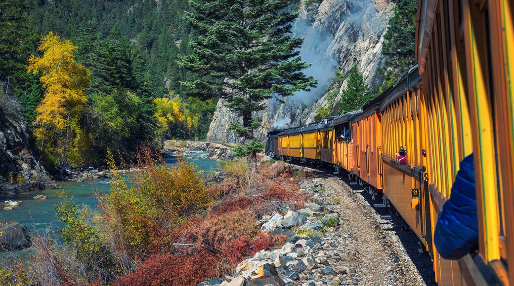 Historic steam engine train in Colorado, USA