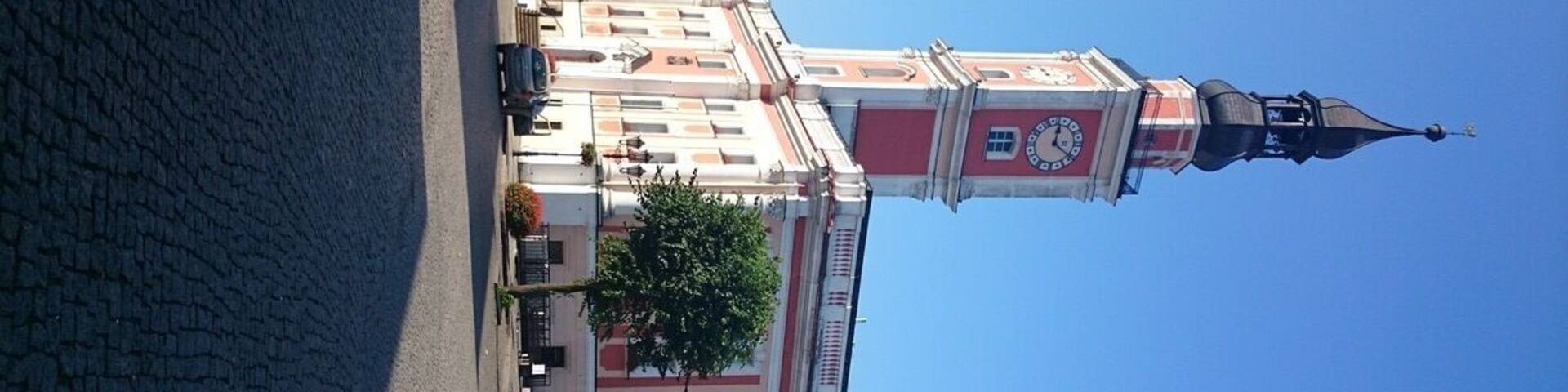 A nice church in the middle of the town square in Leszno, surrounded by amazing restaurants... And ice-cream!
