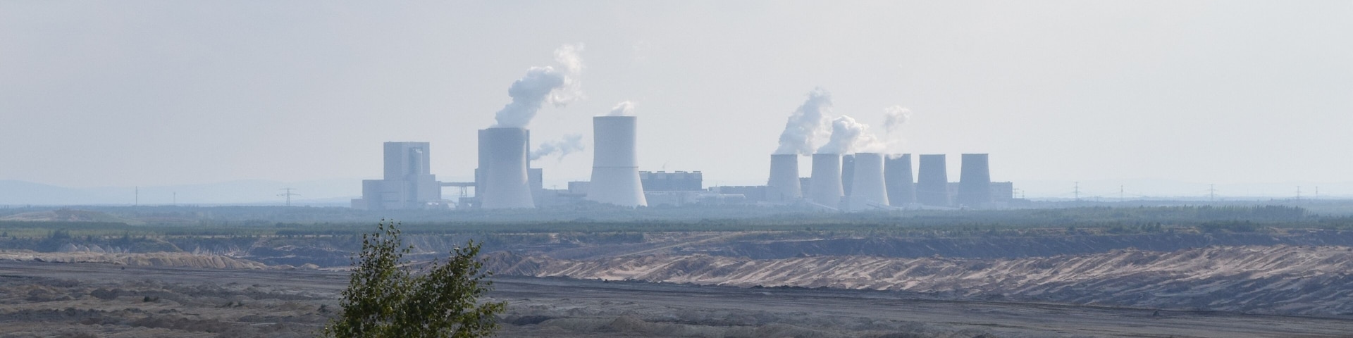 Blick auf das Kraftwerk Boxberg