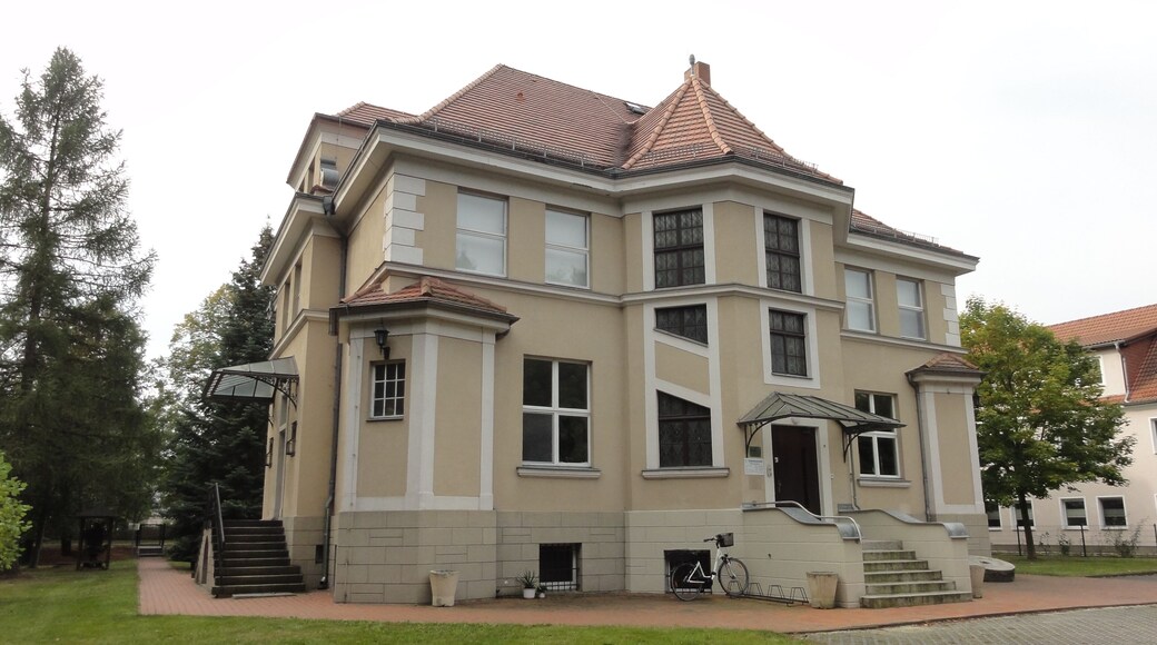 former Villa of the business family Gelsdorf; today building of the Glass Museum in WeiĂwasser, Forster StraĂe 12 website