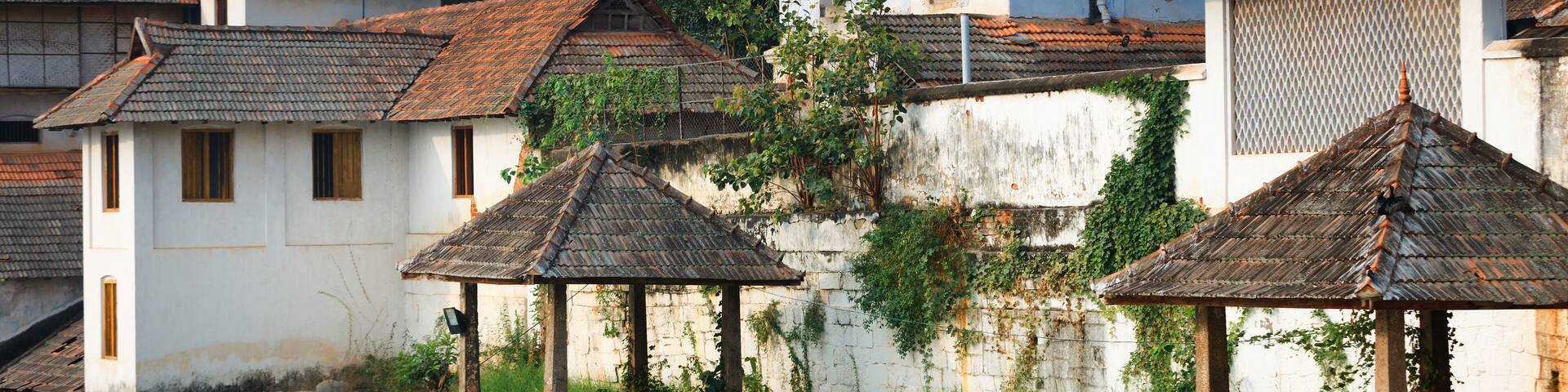 Padmanabhapuram Palace in front of Sri Padmanabhaswamy temple in Trivandrum Kerala India