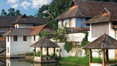 Padmanabhapuram Palace in front of Sri Padmanabhaswamy temple in Trivandrum Kerala India