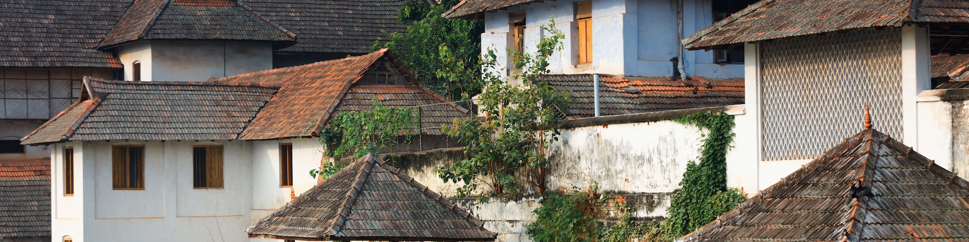 Padmanabhapuram Palace in front of Sri Padmanabhaswamy temple in Trivandrum Kerala India