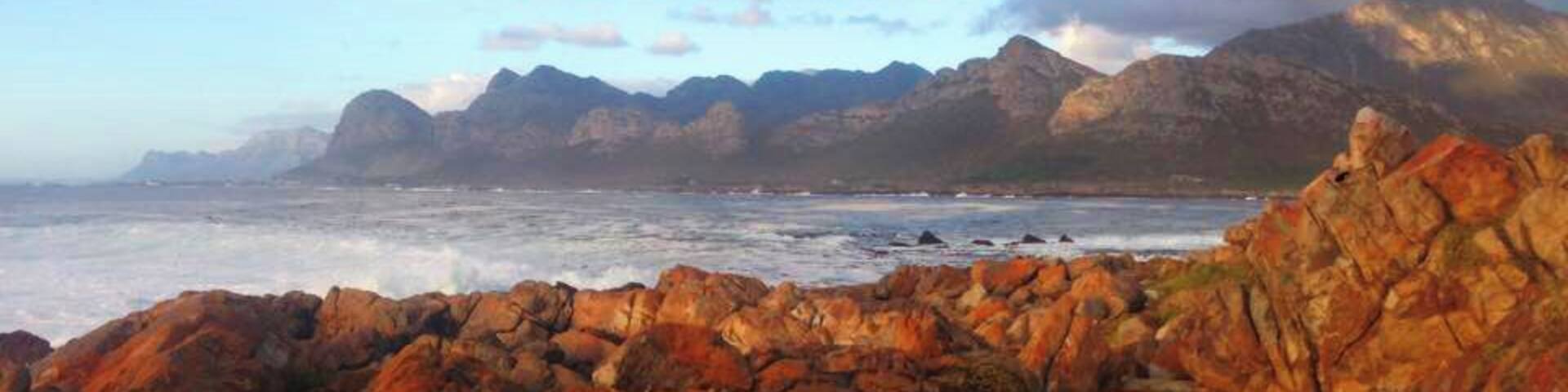 View of the coastline at Pringle bay