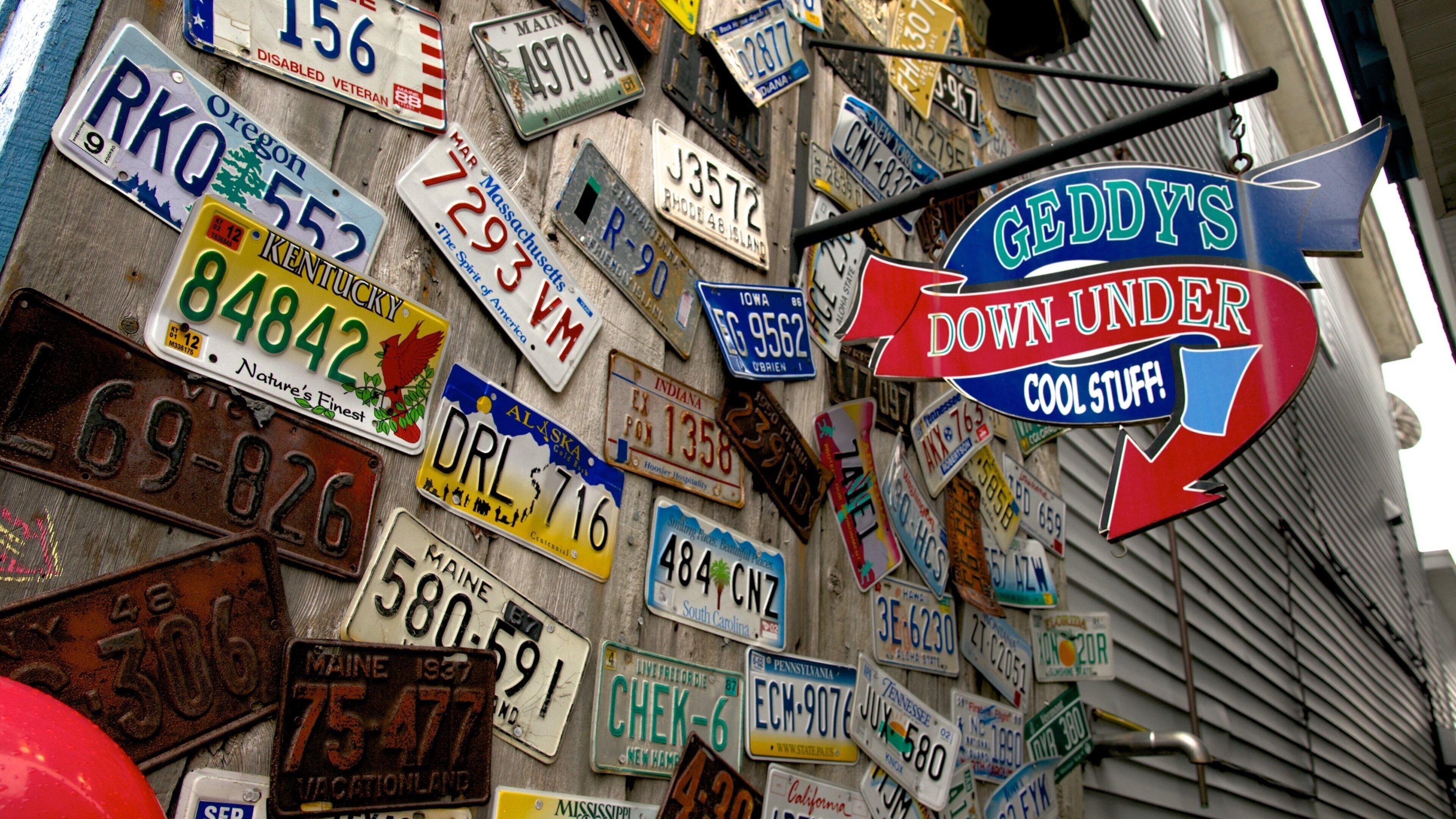 Acadia National Park which includes signage