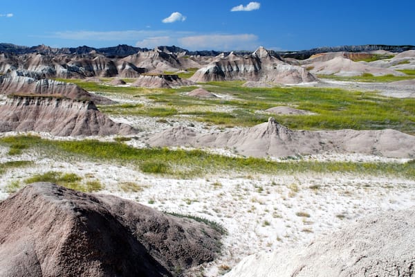 Parc national des Badlands montrant panoramas et scĂšnes tranquilles