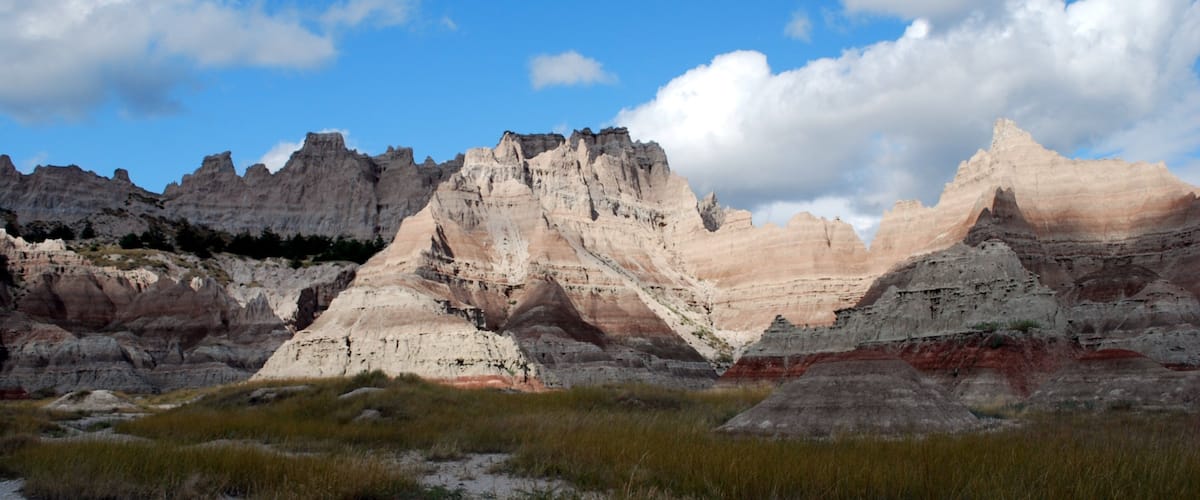Badlands National Park caracterizando cenas tranquilas e paisagem