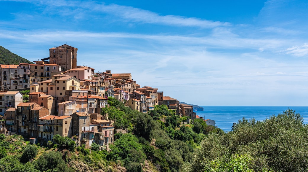 The beautiful village of Pisciotta, in the Cilento region of Campania. Italy.