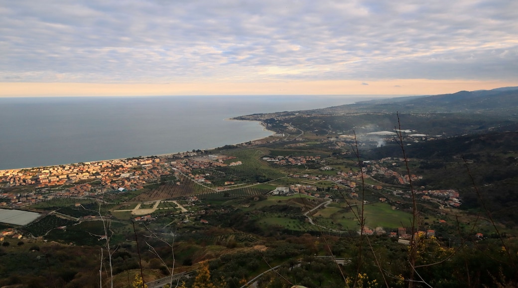 Italian coast. View of Soverato and the Gulf of Squillace from Gasperina (Calabria, Italy)