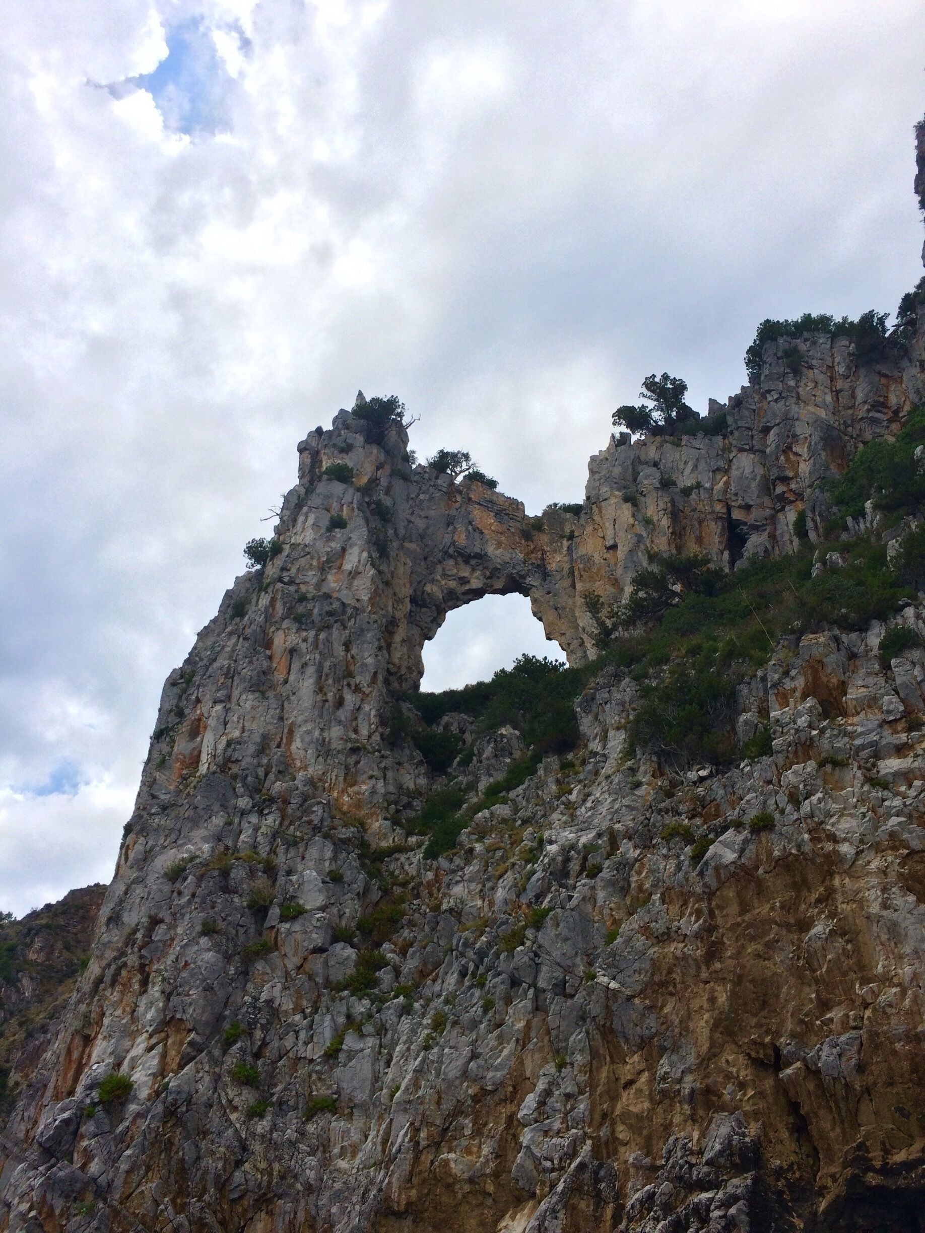 A hole in the Cave of Palinuro,Italy