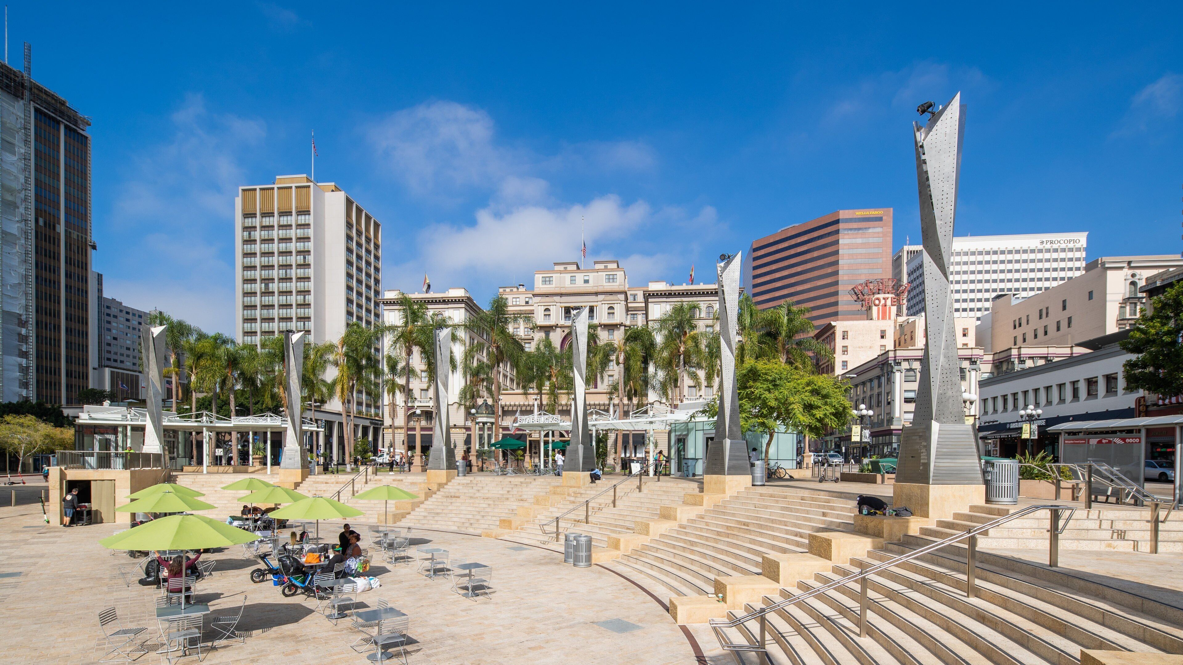 Gaslamp Quarter featuring a city