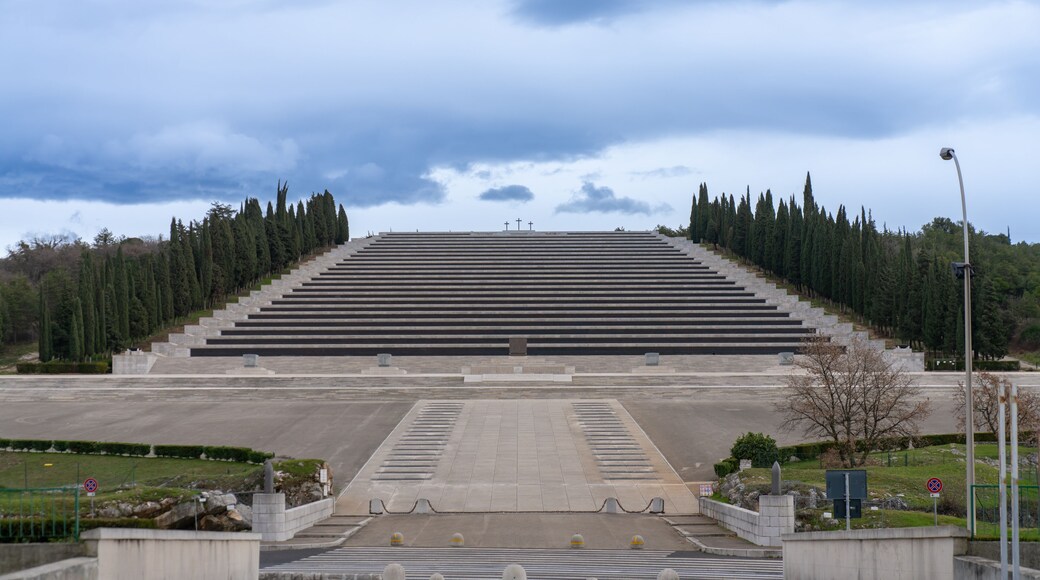 Polazzo, Italy - January 23 2023 - Sacrario Militare di Redipuglia (Place of remembrance)