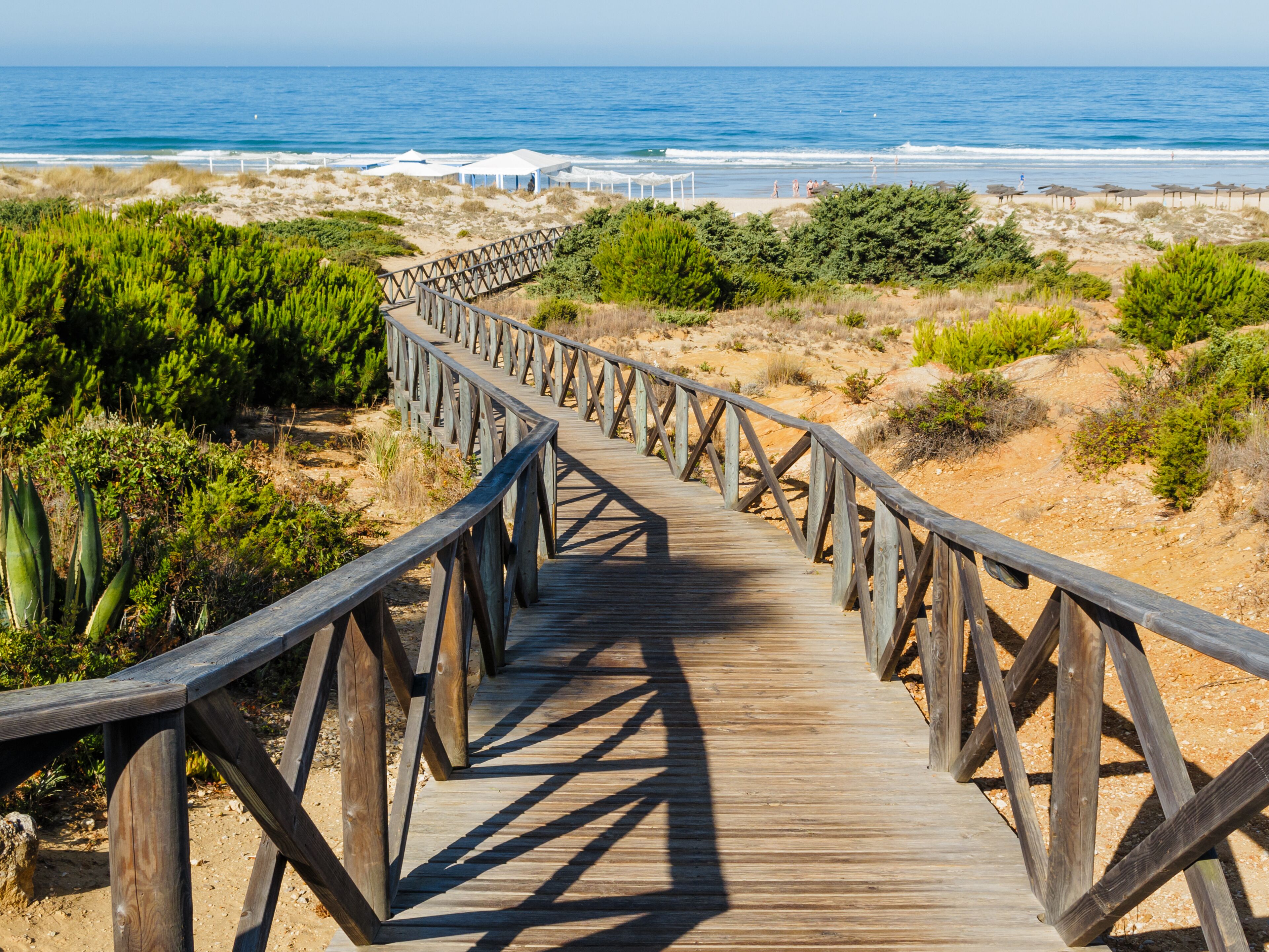 The gateway to the beach of La Barrosa, Cadiz, Spain; Shutterstock ID 467515766