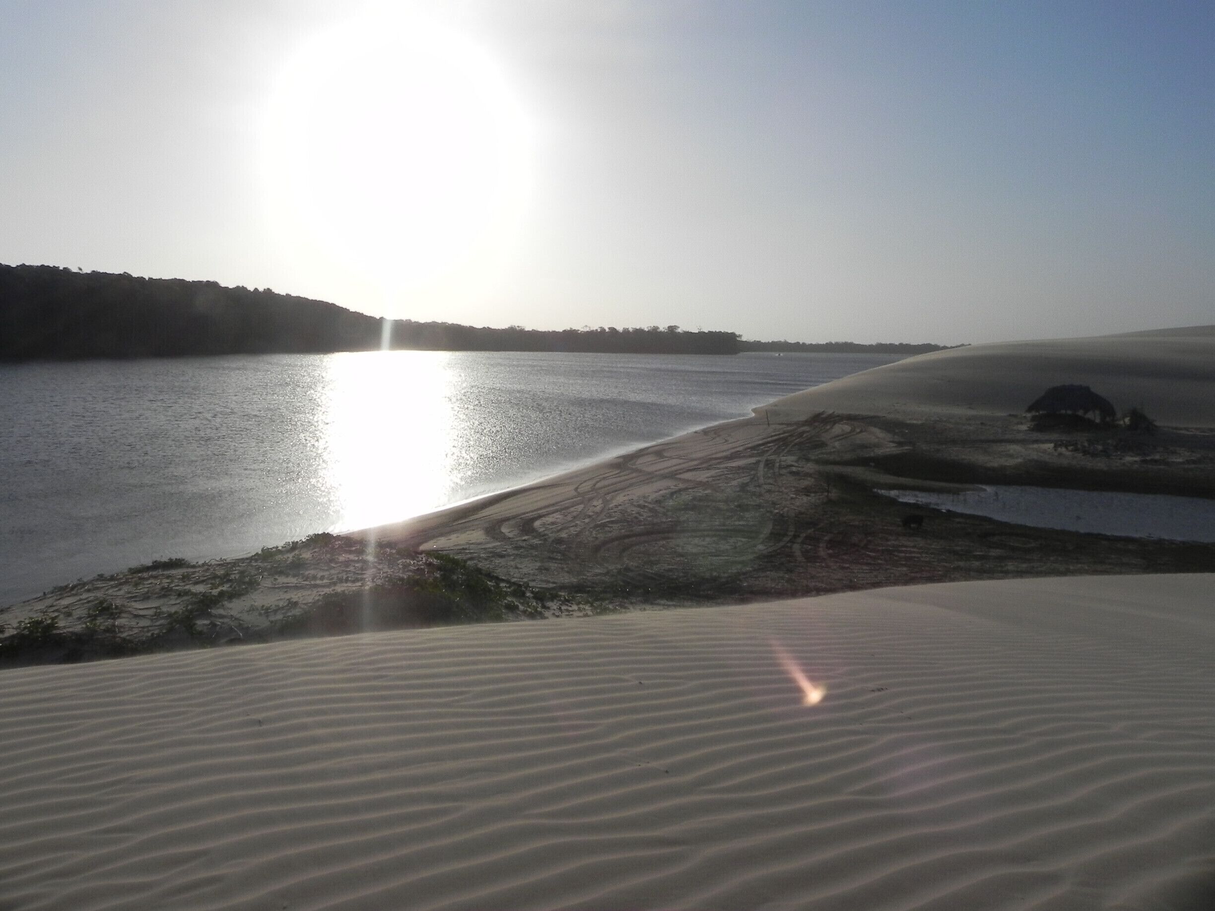 The boat stoped by a place called "Tenda dos Macacos" where tourists can take pictures and rest for a while admiring this bautiful landscape.