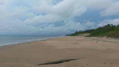 "house beach" of Pedasí
you can do tours to Isla Iguana from there or just enjoy the beach (where you'll be almost alone).
in Pedasí there are a lot of hostels, so you don't really have to book up front.