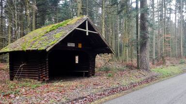 BlockhĂŒtte, erbaut 1886 vom Schwarzwaldverein Ortsgruppe Calw