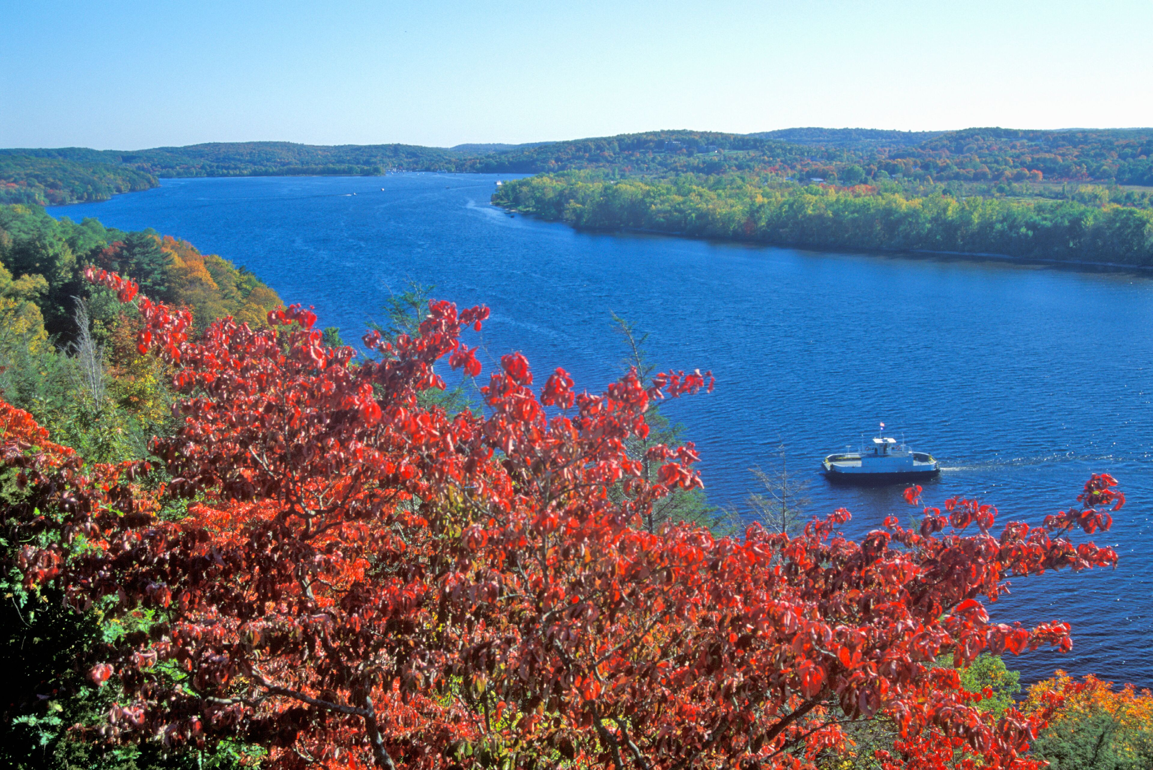 View of the Connecticut River form Gillette Castle, East Haddam, Connecticut