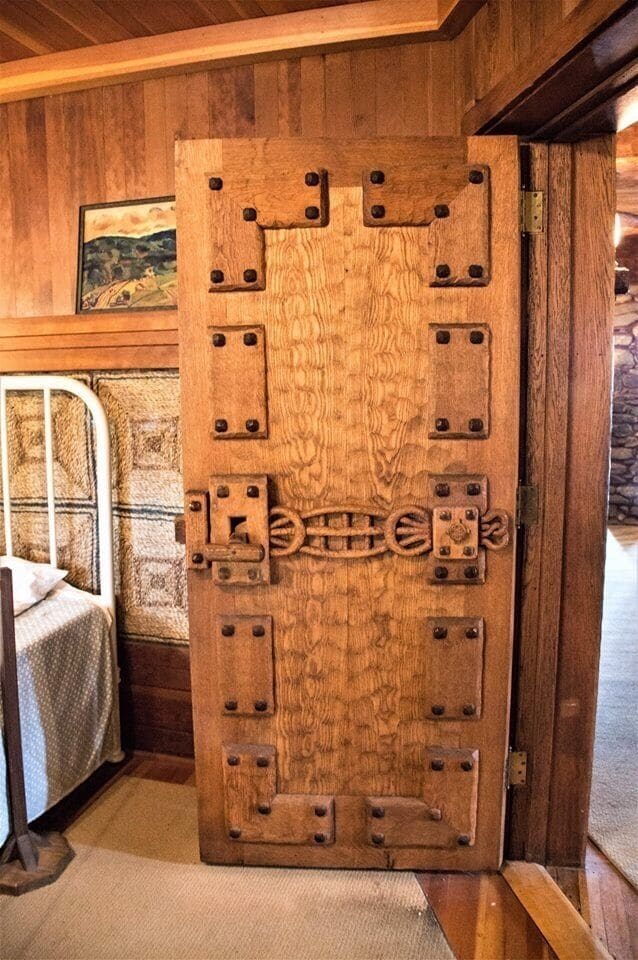 Gillette Castle State Park Home to famous Actor William Gillette.  A door inside the interior of the Castle ! And interesting find I. Connecticut