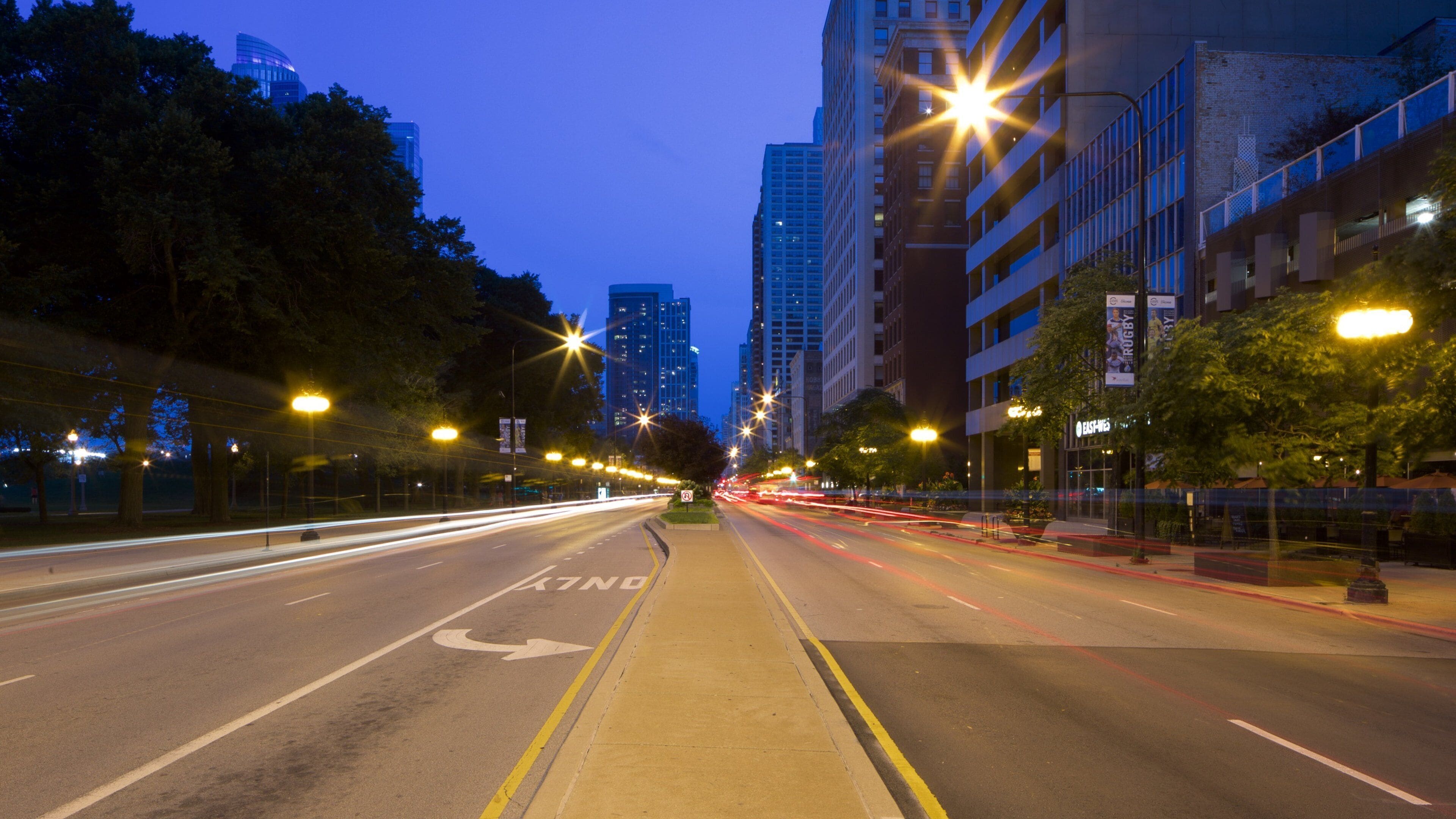 South Loop which includes night scenes and street scenes